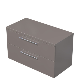 Koupelnová skříňka pod umyvadlo na desku Naturel Ratio 100x59,6x50 cm basalto lesk ND1002Z56.A2496