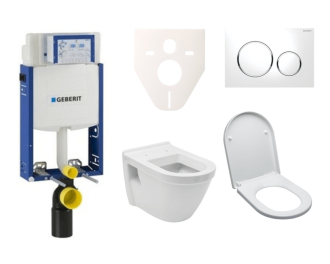 Cenově zvýhodněný závěsný WC set Geberit k zazdění + WC Vitra Integra vč. sedátka SIKOGE2V4