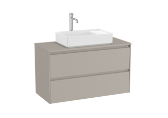 Koupelnová skříňka pod umyvadlo Roca Ona 99,4x58,3x45,7 cm písková mat ONADESK1002ZPM