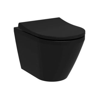 Integra,záv.WC,54cm,sed,skryt.uch,černý 7041-083-6285
