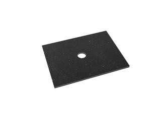 Deska technistone 80x46cm, černá KDESKATK80
