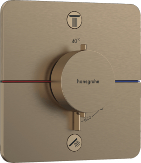 Vanová baterie Hansgrohe ShowerSelect Comfort Q bez podomítkového tělesa kartáčovaný bronz 15586140