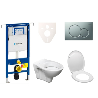 Cenově zvýhodněný závěsný WC set Geberit do lehkých stěn / předstěnová montáž+ WC S-Line S-line Pro 111.355.00.5ND3