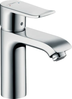 Umyvadlová baterie Hansgrohe Metris pro beztlakové ohřívače, s clic-clacem, chrom 31074000