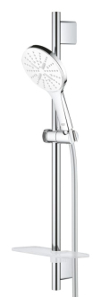 Sprchový set Grohe Rainshower SmartActive na stěnu s poličkou měsíční bílá 26577LS0