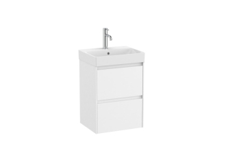 Koupelnová skříňka s umyvadlem Roca ONA 45x64,5x36 cm bílá mat ONA45ZK2ZBM