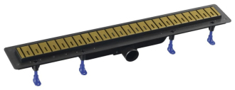 Sprchový žlab Polysan KLAVER 81 cm plast zlatá mat 73731GB