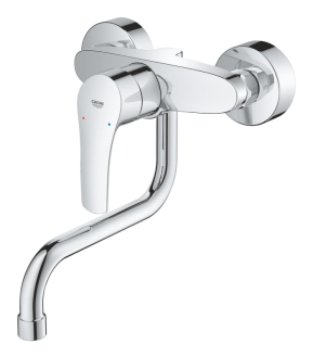 Dřezová baterie Grohe Eurosmart New s otočným ramínkem 150 mm chrom 31391003