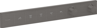 Vanová baterie Hansgrohe RainSelect bez podomítkového tělesa kartáčovaný černý chrom 15384340