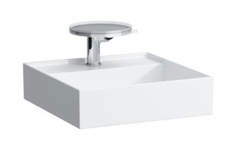 Umývátko Laufen Kartell By Laufen 46x46 cm mat bez otvoru pro baterii, bez přepadu H8153317571121