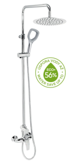 Sprchový systém Novaservis Metalia ECO+ na stěnu s pákovou baterií chrom SETECO/57,0