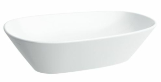 Umyvadlo na desku Laufen Palomba 52x38 cm bez otvoru pro baterii, bez přepadu H8168020001121