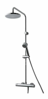 Sprchový systém Laufen Citypro s termostatickou baterií chrom H3339570045361