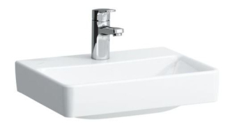 Umývátko Laufen Pro S 45x34 cm otvor pro baterii, bez přepadu H8159610001561