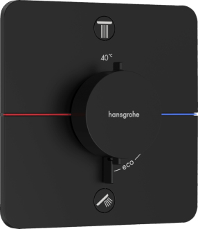 Vanová baterie Hansgrohe ShowerSelect Comfort Q bez podomítkového tělesa matná černá 15586670
