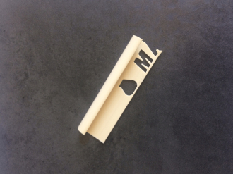 Lišta ukončovací oblá PVC vanilka, délka 250 cm, výška 9 mm, MAPL9131