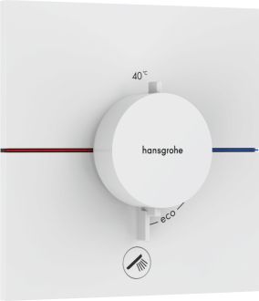 Sprchová baterie Hansgrohe ShowerSelect Comfort E bez podomítkového tělesa matná bílá 15575700