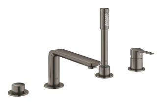 Vanová baterie Grohe Lineare se sprchovým setem kartáčovaný Hard Graphite 19577AL1