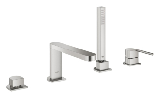 Vanová baterie Grohe Plus se sprchovým setem supersteel 29307DC3