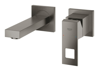 Umyvadlová baterie Grohe Eurocube bez podomítkového tělesa kartáčovaný Hard Graphite 19895AL0