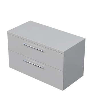 Koupelnová skříňka pod umyvadlo na desku Naturel Ratio 100x59,6x50 cm šedá lesk ND1002Z56.A2736