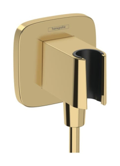 Podomítkový vývod Hansgrohe FixFit Q na stěnu leštěný vzhled zlata 26887990