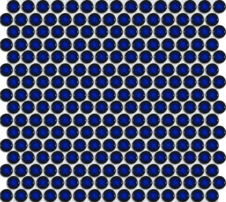 Keramická mozaika Premium Mosaic modrá 30x31 cm lesk MOS19DBL