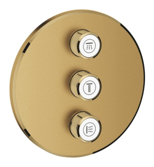Vanová baterie Grohe Grohtherm SmartControl bez podomítkového tělesa Brushed Cool Sunrise 29122GN0