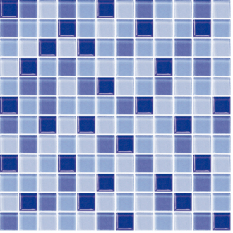 Skleněná mozaika Premium Mosaic modrá 30x30 cm lesk MOS25MIX5