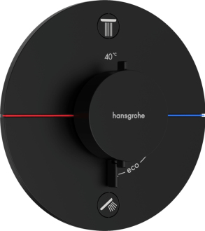 Vanová baterie Hansgrohe ShowerSelect Comfort S bez podomítkového tělesa matná černá 15556670