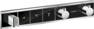 Sprchová baterie Hansgrohe Rainselect bez podomítkového tělesa černá/chrom 15356600