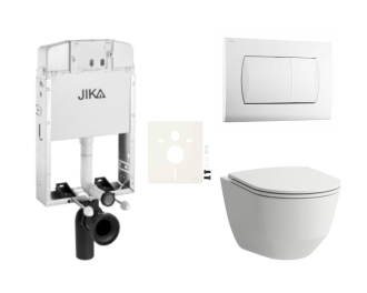 Cenově zvýhodněný závěsný WC set Jika k zazdění + WC Laufen  SIKOJL1