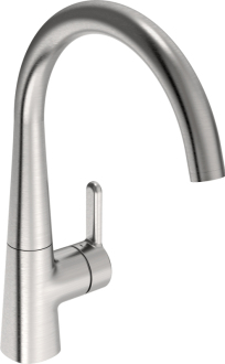 Dřezová baterie Hansa Designo s otočným ramínkem broušená ocel 5101228380