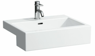 Polozápustné umyvadlo Laufen Living 55x46 cm otvor pro baterii uprostřed 1343.2.000.104.1