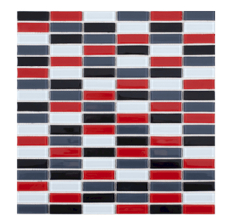 Skleněná mozaika Premium Mosaic vícebarevná 30x30 cm lesk MOS4815MIX3