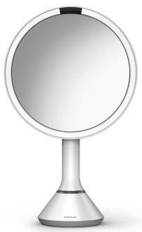 Kosmetické zrcátko Simplehuman Dual Touch perleťově bílá SHST3054