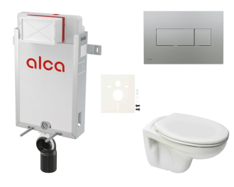 Cenově zvýhodněný závěsný WC set Alca k zazdění + WC S-Line S-line Pro SIKOAP6