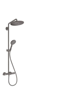 Sprchový systém Hansgrohe Croma-Select s termostatickou baterií kartáčovaný černý chrom 26891340