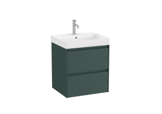 Koupelnová skříňka s umyvadlem Roca ONA 55x64,5x46 cm zelená mat ONA552ZZM