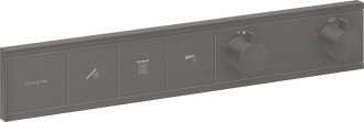 Vanová baterie Hansgrohe RainSelect bez podomítkového tělesa kartáčovaný černý chrom 15381340
