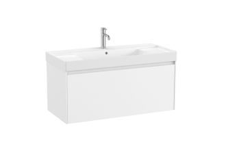 Koupelnová skříňka s umyvadlem Roca ONA 100x50,5x46 cm bílá mat ONA1001ZBM