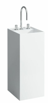 Volně stojící umyvadlo Laufen Kartell By Laufen 37,5x43,5 cm tři otvory pro baterii H8113310001581