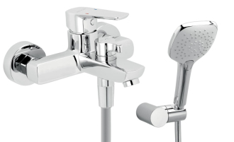 Vanová baterie Novaservis Metalia 58 Eco se sprchovým setem 150 mm chrom 58020,0