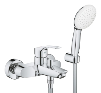 Vanová baterie Grohe Eurosmart se sprchovým setem 150 mm chrom 25276003