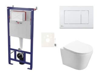 Závěsný WC set do lehkých stěn / předstěnová SAT Infinitio SIKOSSIN20K