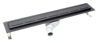 Sprchový žlab SAT 80 cm nerez černý ZLAB80NRZBL