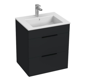 Koupelnová skříňka s umyvadlem Jika Cube 55x43x62,2 cm antracit mat H4536121763521