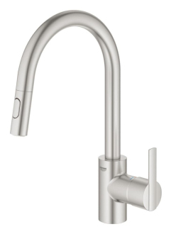 Dřezová baterie Grohe Feel s vytahovací sprškou, 2 proudy supersteel 31486DC1