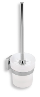 Wc štětka Novaservis Metalia 12 x10 cm bílá/chrom 0233,0