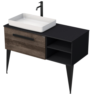 LUXE um.skř.s desk 110 č.bř/dř.lesk L,50 LUXE110LCDLBU50